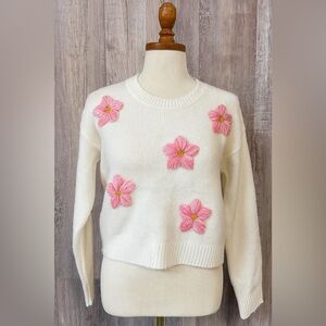 Dreamers Floral Embroidered Sweater